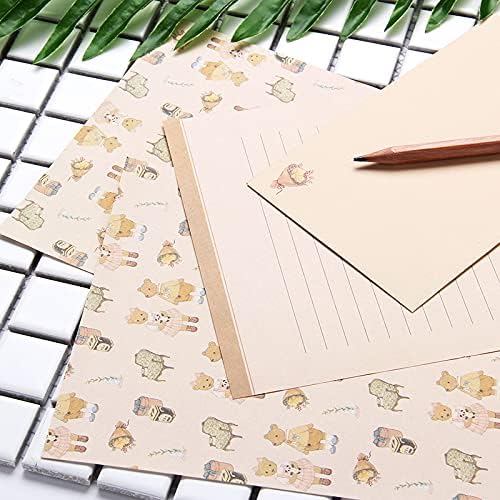 81pcs Stationary Paper and Envelopes Set, Contain 54 stationery paper and 27 envelopes, writing paper stationery set, 9 Different Style - Image 6