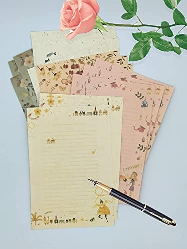 81pcs Stationary Paper and Envelopes Set, Contain 54 stationery paper and 27 envelopes, writing paper stationery set, 9 Different Style - Image 7